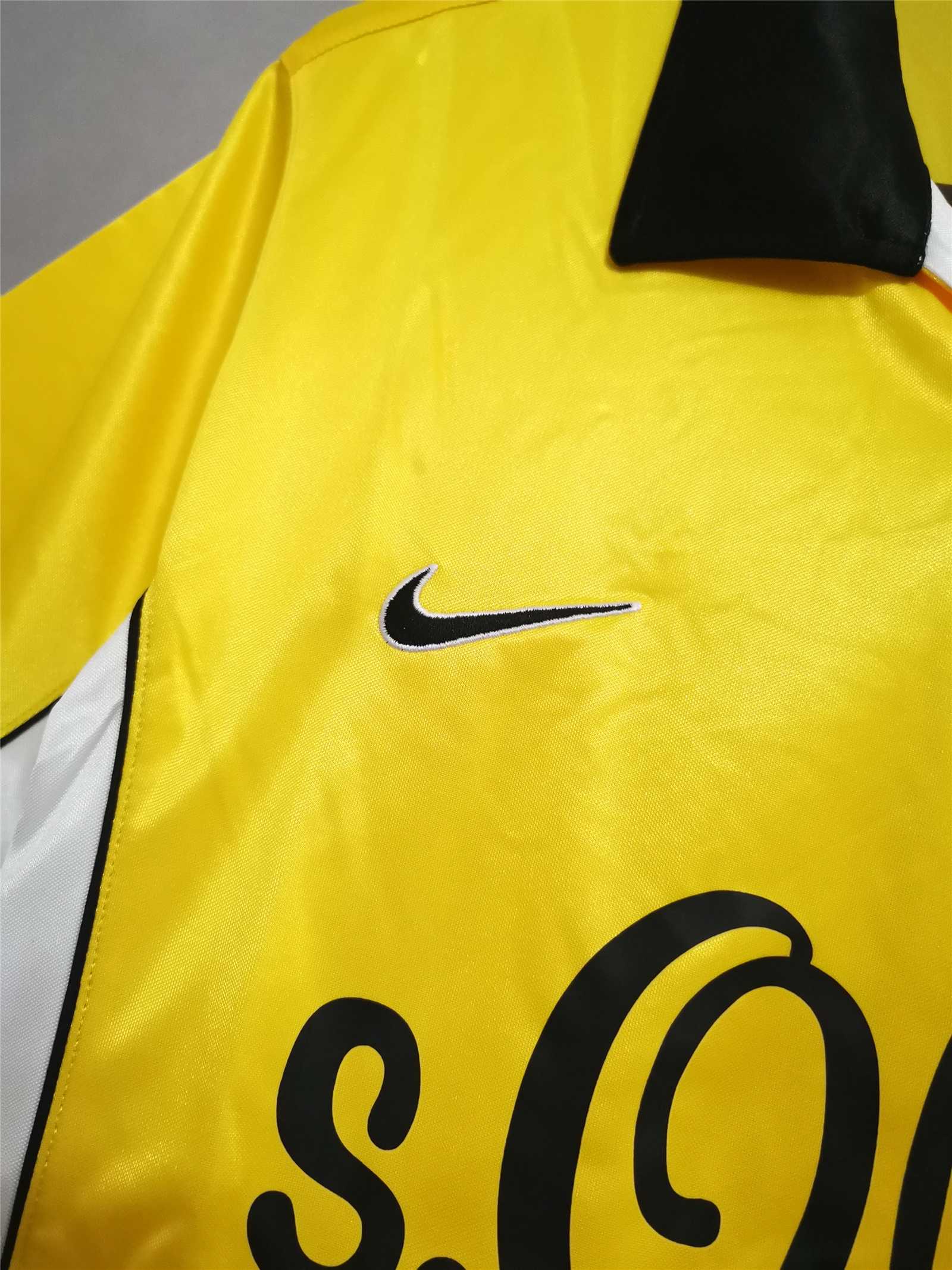 Borussia Dortmund Retro Jersey Home Soccer Shirt 1998-99