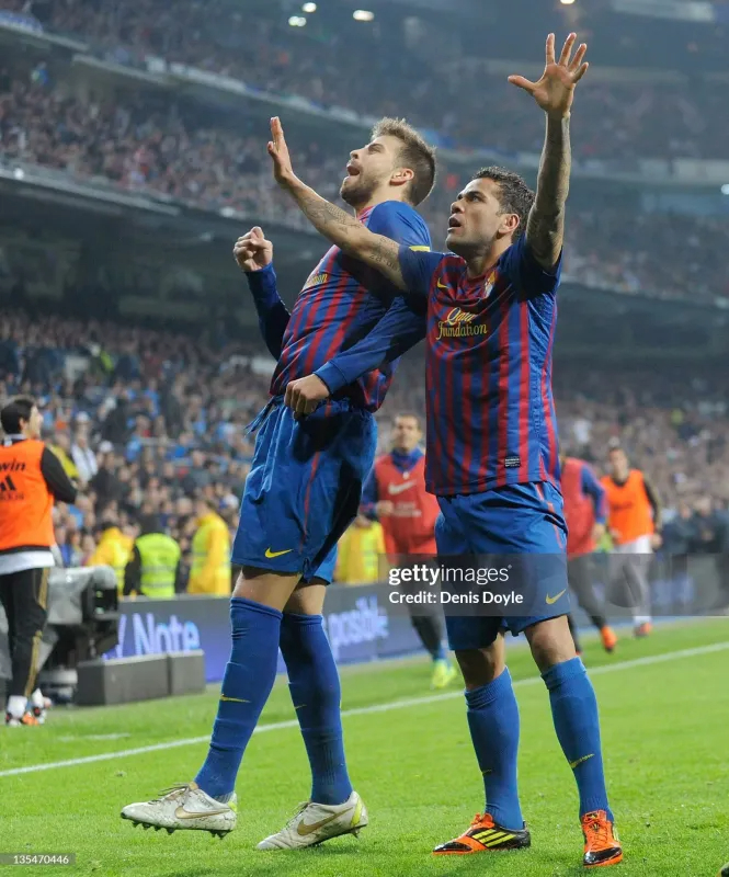 Authentic Barcelona Retro Jersey Home Long Sleeve Soccer Shirt 2011-12