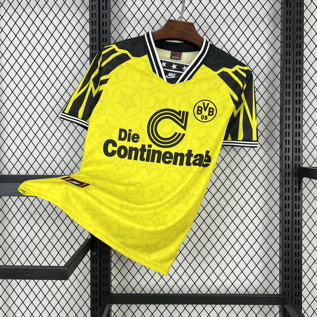 Borussia Dortmund Retro Jersey Home Soccer Shirt 1994/95
