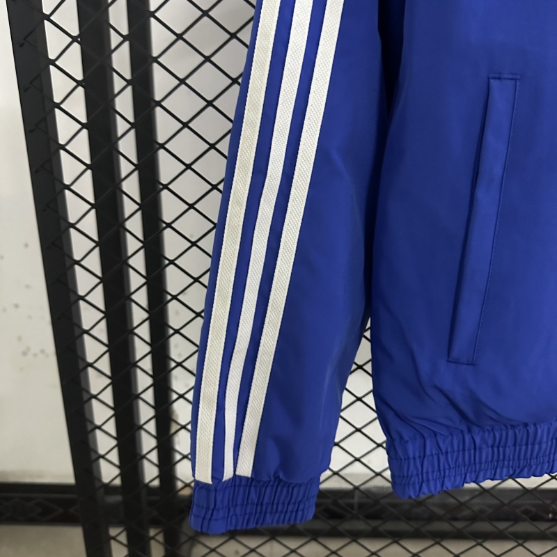 Italy Reversible Double-Sides Windbreaker Jacket Blue&White 2025