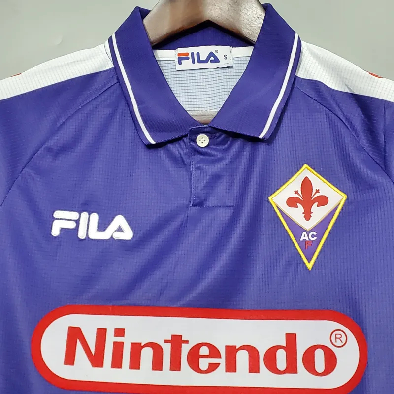 Fiorentina Retro Soccer Jersey Home Custom Shirt 1998/99