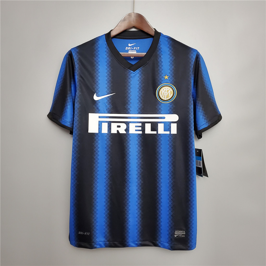 Inter Milan Jersey Custom Home Retro Soccer Jersey 2010/11