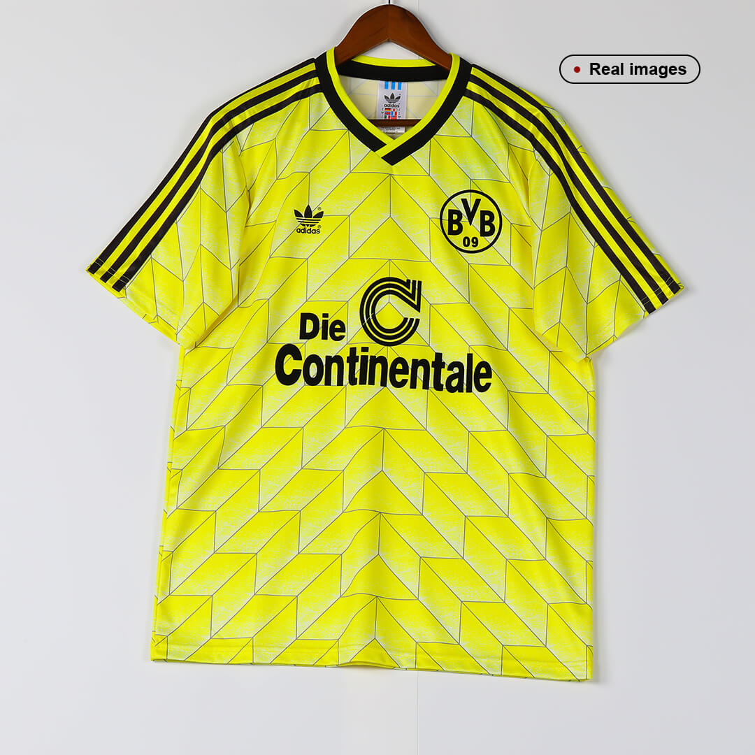 Borussia Dortmund Retro Jersey Home Soccer Shirt 1988-89