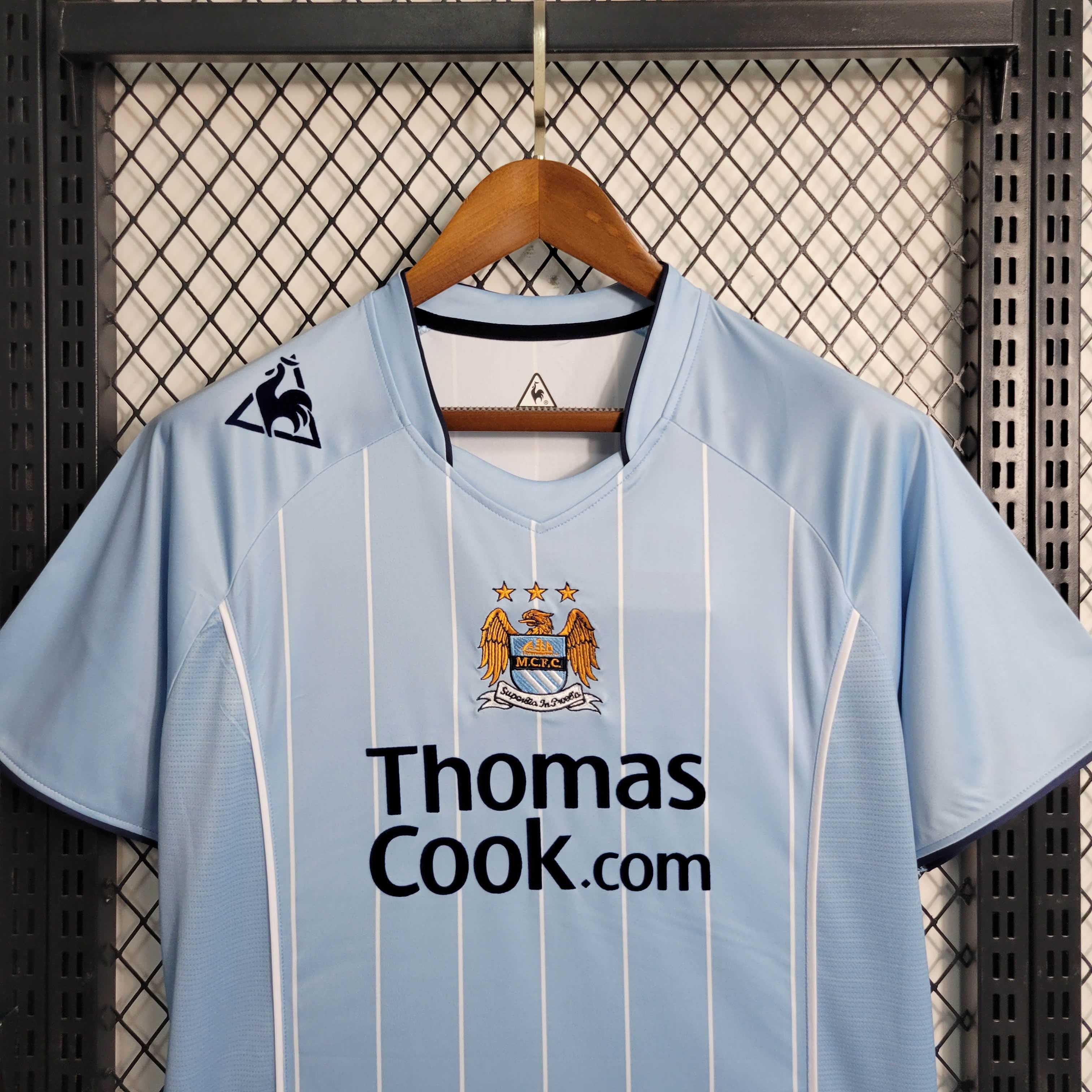 Manchester City Retro Home Football Jersey Shirt 2007/08