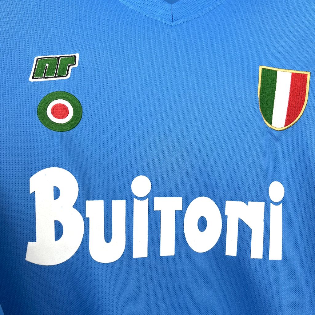 Napoli Retro Soccer Jersey Home Custom Maradona Shirt 1987-88