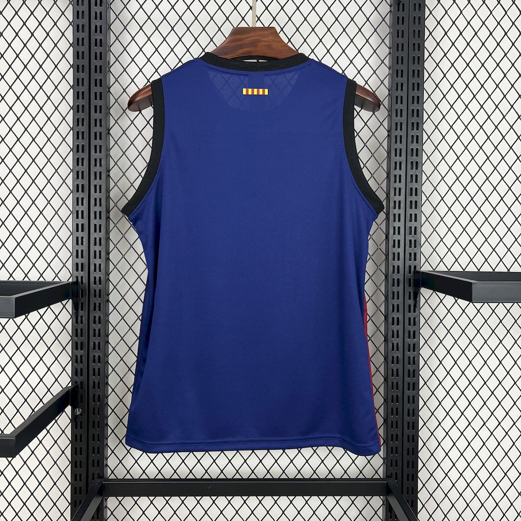 Barcelona Soccer Jersey Basketball Home Custom Vest 2024/25