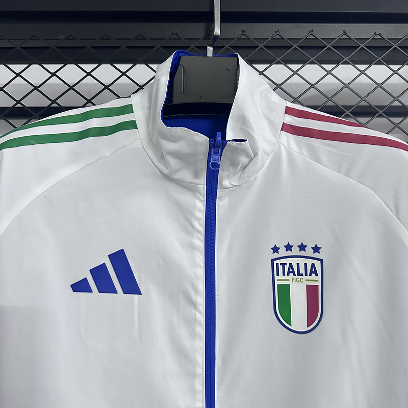Italy Reversible Double-Sides Windbreaker Jacket Blue&White 2025