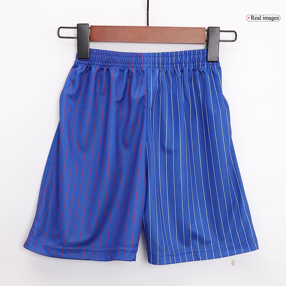 France Away Football Uniform Kids Kit Jersey+Shorts EURO 2024