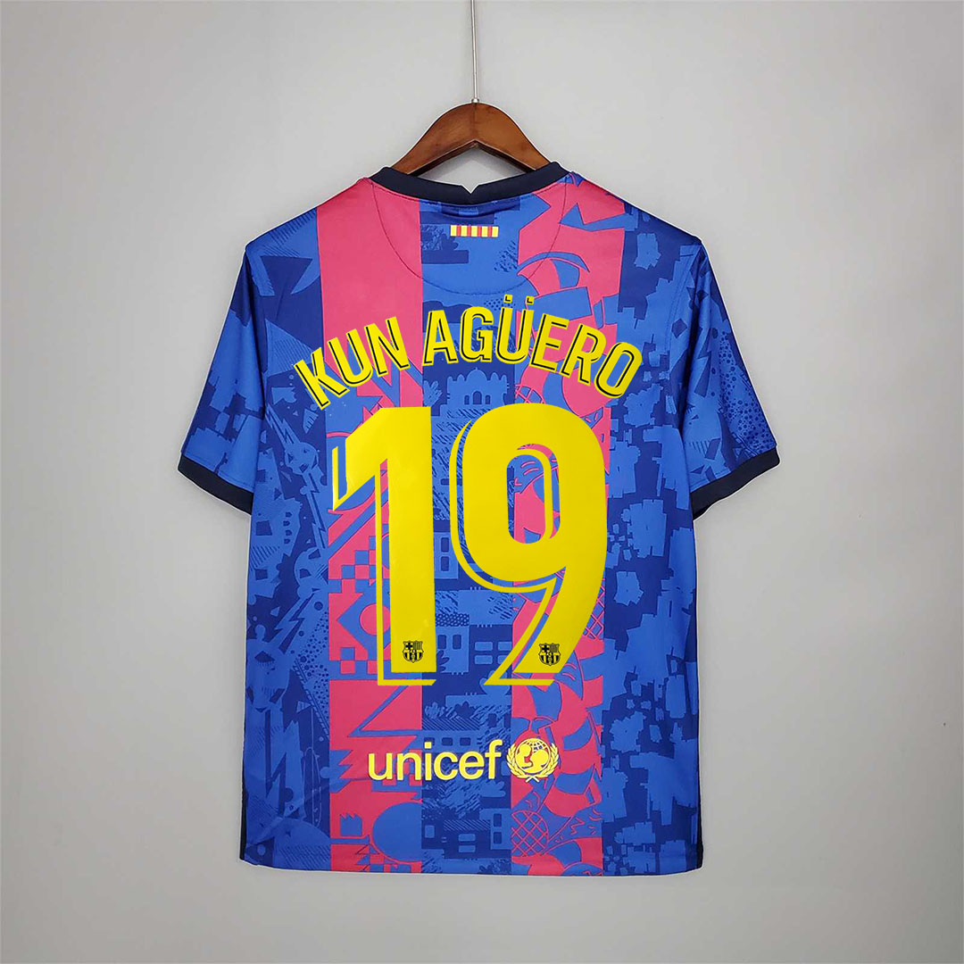 Barcelona Retro Jersey Third Away Soccer Shirt 2021/22