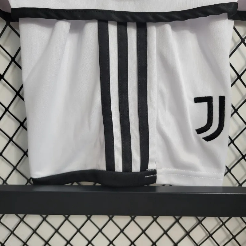 Juventus Soccer Jersey Away Kids Kit Jersey+Shorts 2023/24