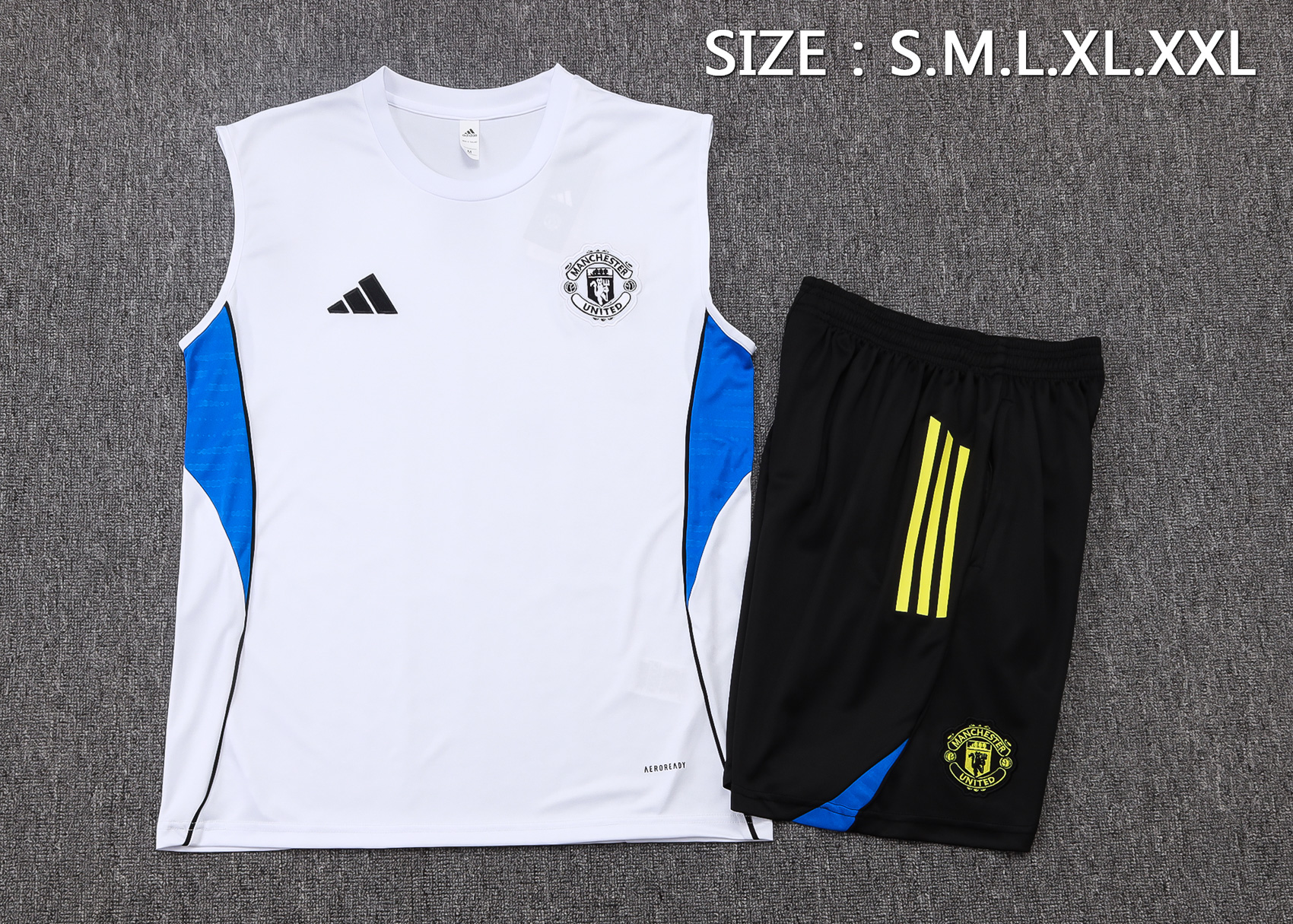 Manchester United Sleeveless Training Kit White 2025/26