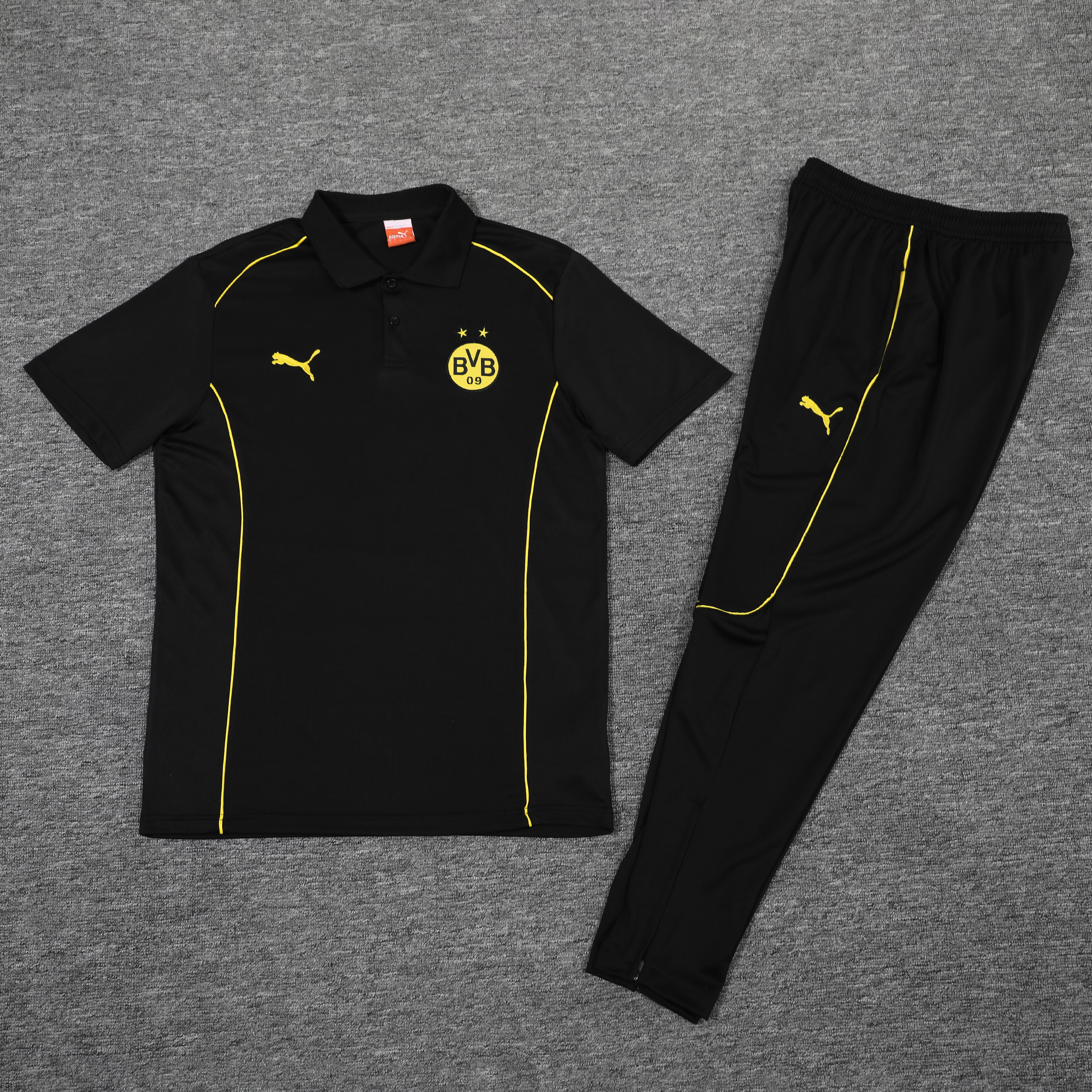 Borussia Dortmund Training Kit (Polo+Pants) Black 2025/26