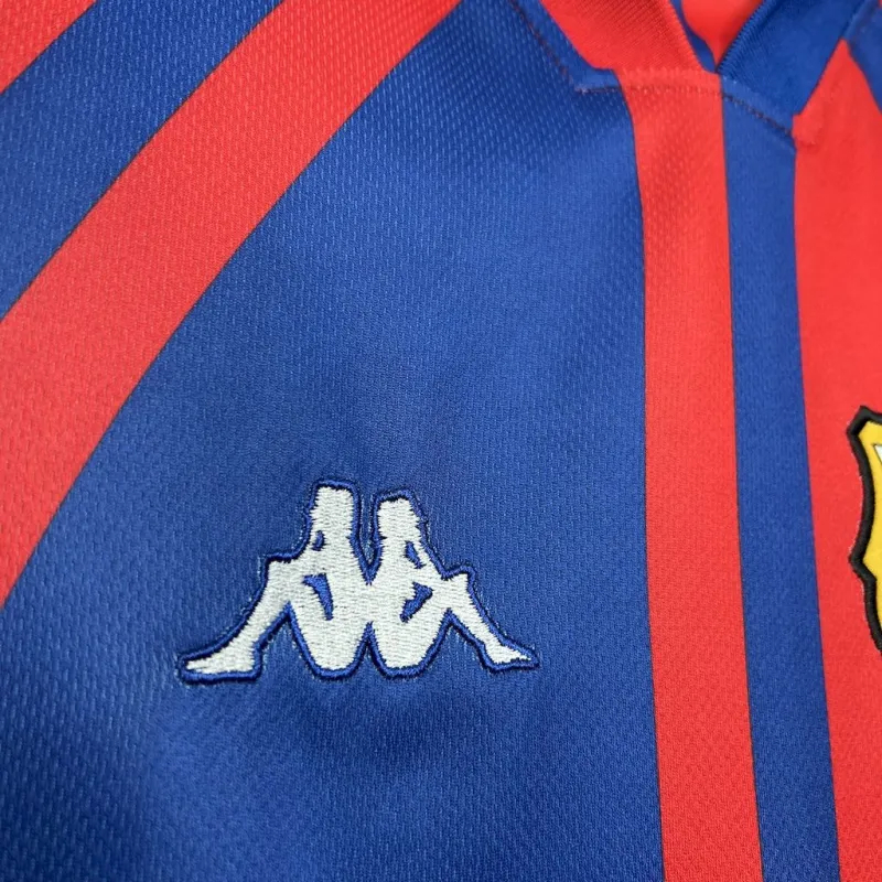 Barcelona Retro Jersey Home Soccer Shirt 1997-98