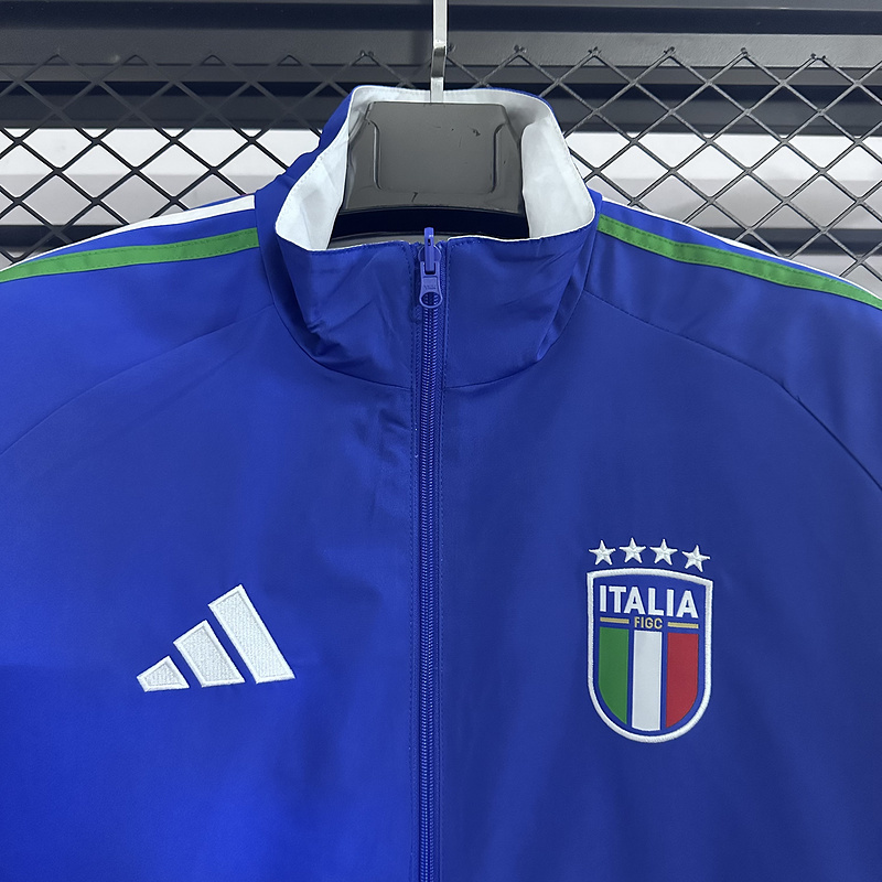 Italy Reversible Double-Sides Windbreaker Jacket Blue&White 2025