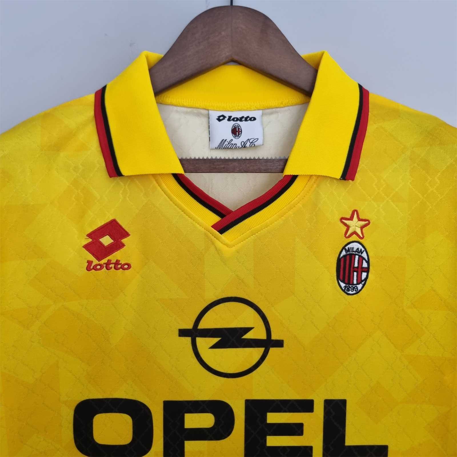 AC Milan Retro Soccer Jersey Third Away Custom Shirt 1995/96