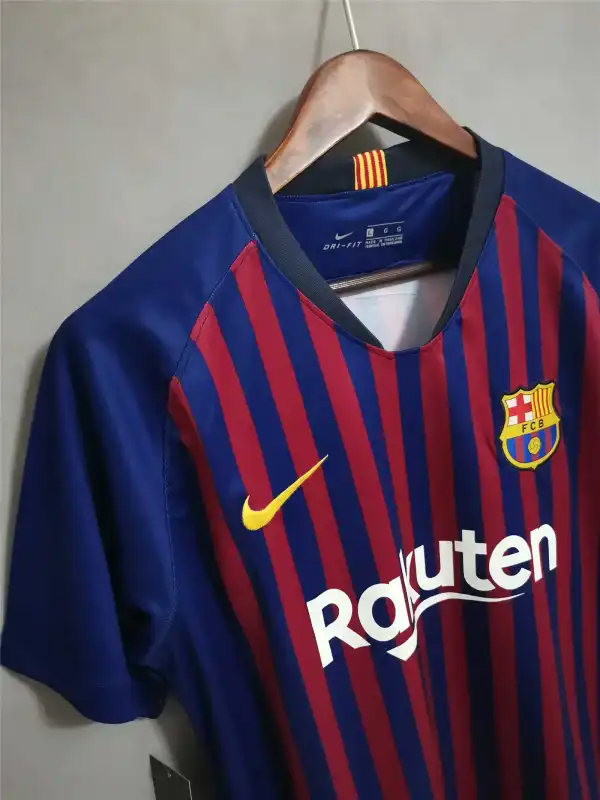 Barcelona Retro Jersey Home Soccer Shirt 2018-19