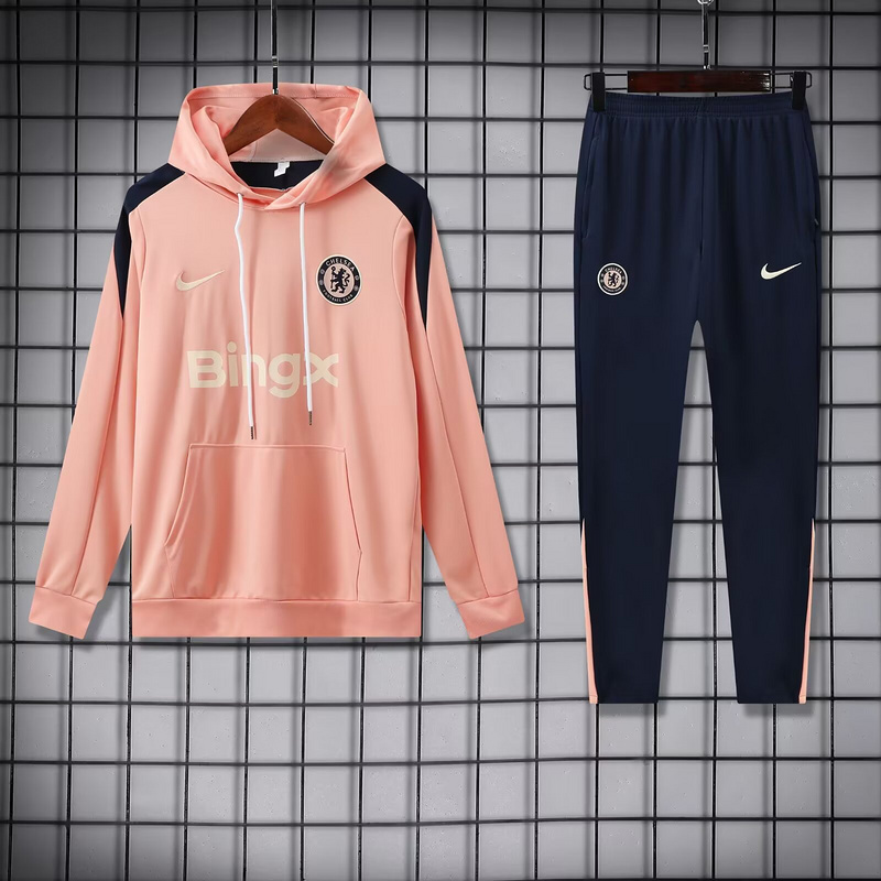 Chelsea Hoodie Training Kit (Sweatshirt+Pants) Orange 2025/26