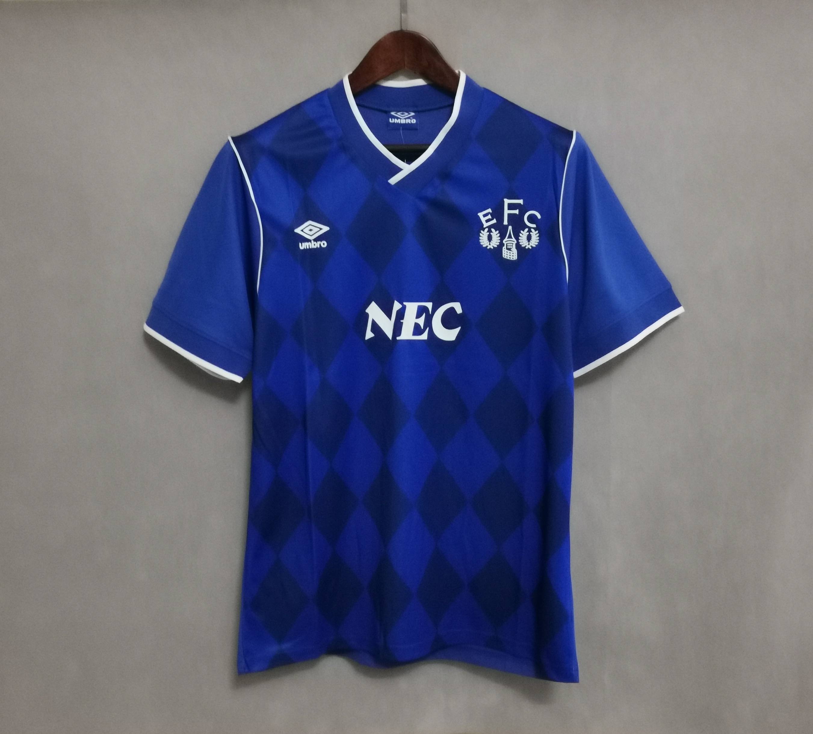 Everton Retro Football Jersey Home Custom Shirt 1886/87