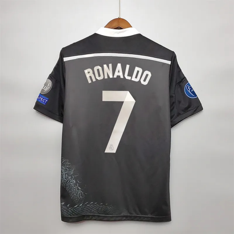 Ronaldo#7 Real Madrid Retro Jersey Third Away Soccer Shirt 2014/15