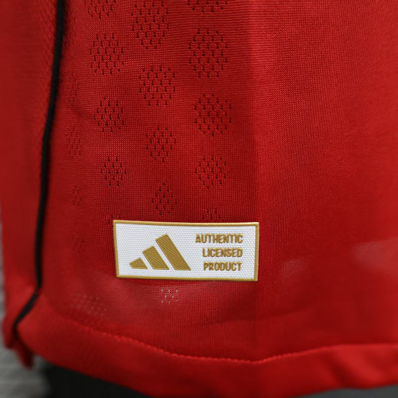 Manchester United Authentic Home Long Sleeve Jersey Shirt 2025/26