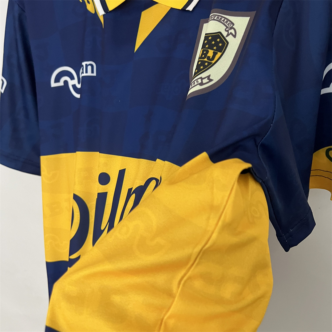 Boca Juniors Retro Soccer Jersey Home Custom Shirt 1995/96