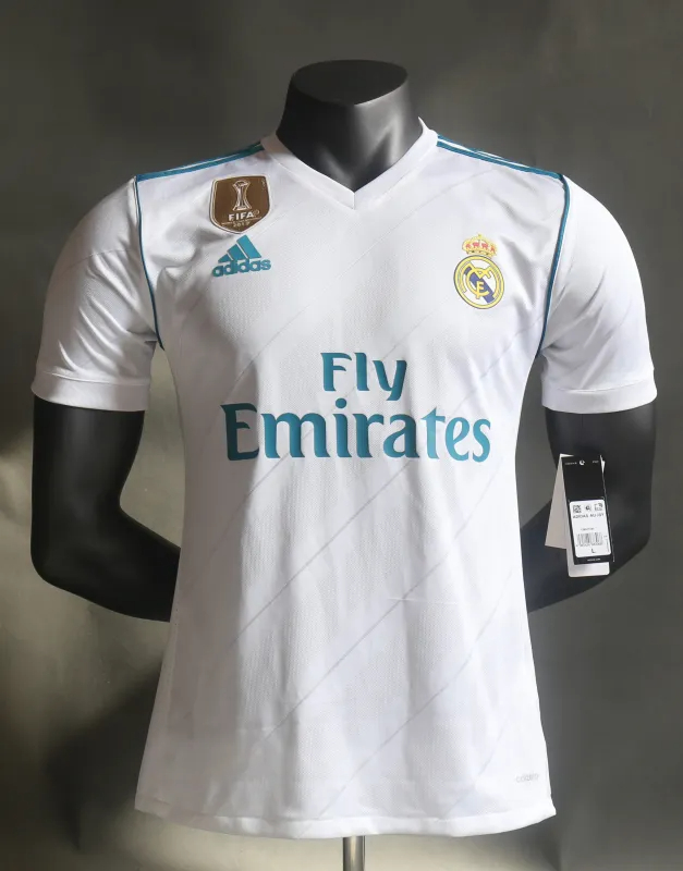 Real Madrid Authentic Retro Jersey Home Soccer Shirt 2017/18