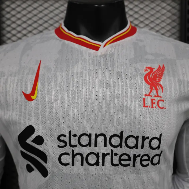 Liverpool Authentic Football Jersey Third Away Long Sleeve Shirt 2024/25