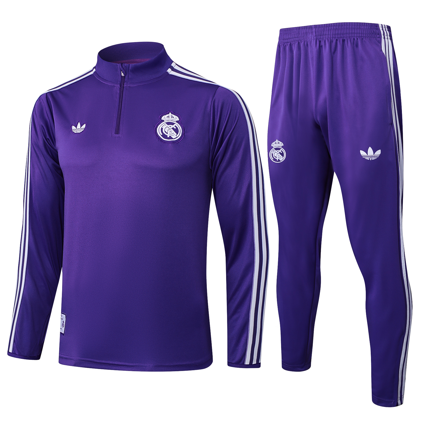 Real Madrid Training Kit (Sweatshirt+Pants) Purple 2025/26