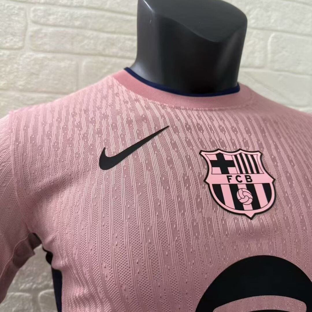 Authentic Soccer Jersey Barcelona Third Away Pink Shirt 2025/26