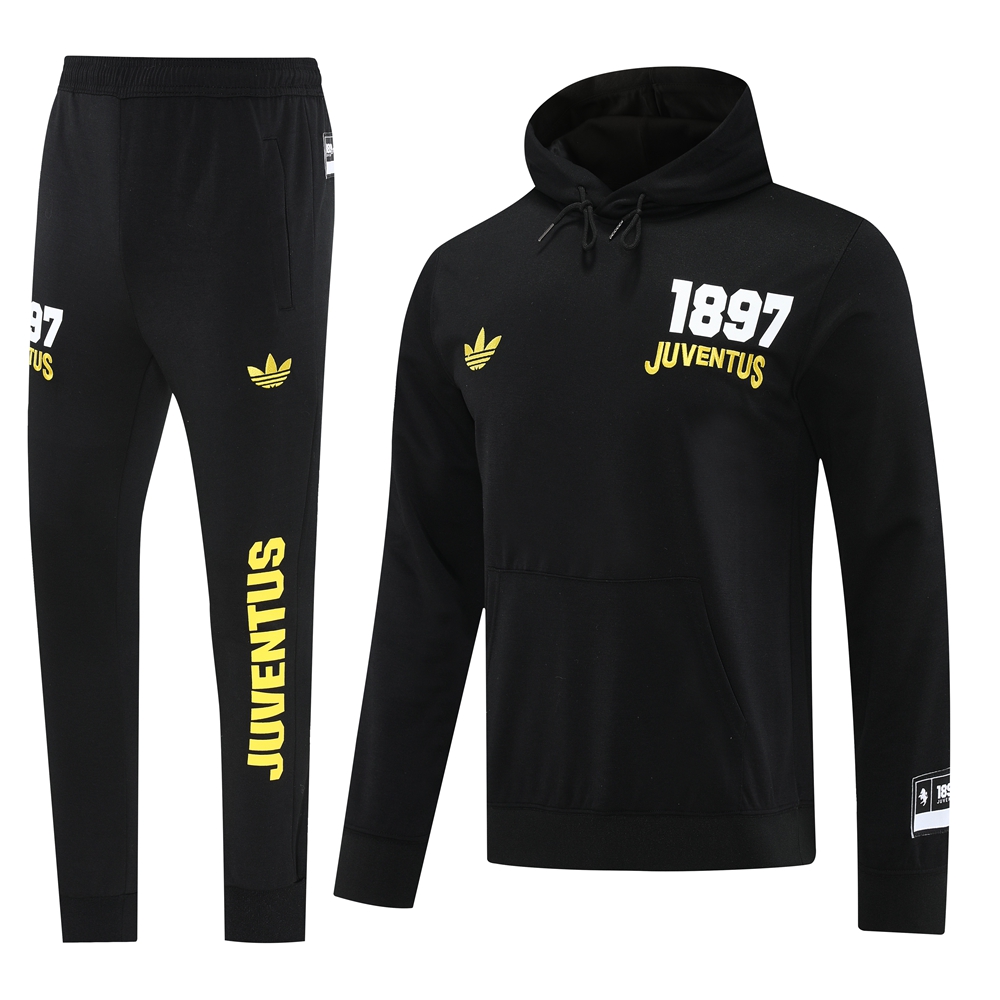 Juventus Hoodie Training Kit (Jacket+Pants) Black 2025/26