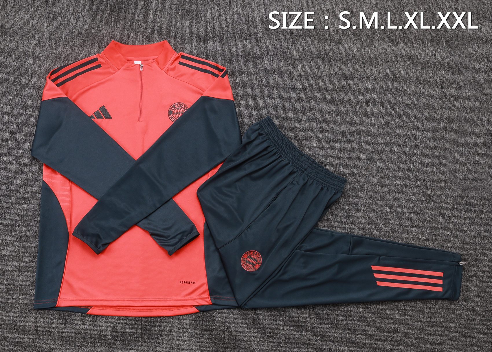 Bayern Munich Training Kit (Sweatshirt+Pants) Orange 2025/26