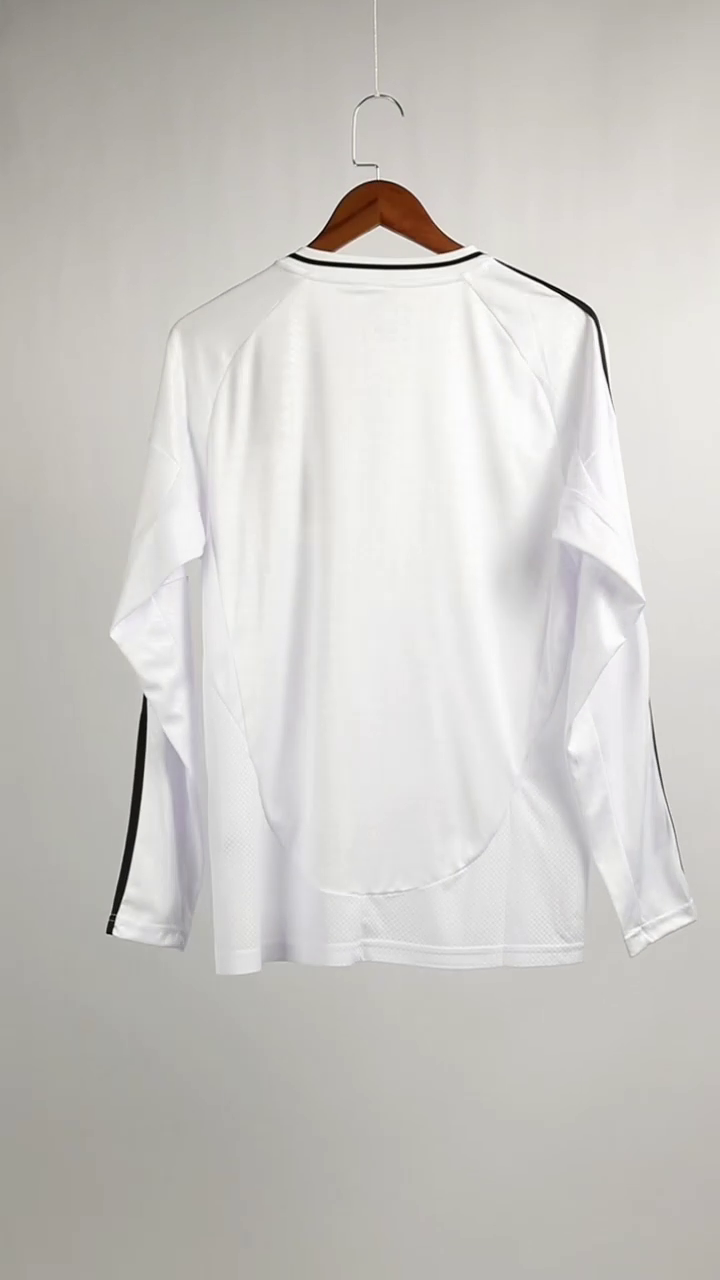 Real Madrid Soccer Jersey Home Custom Long Sleeve Shirt 2024/25