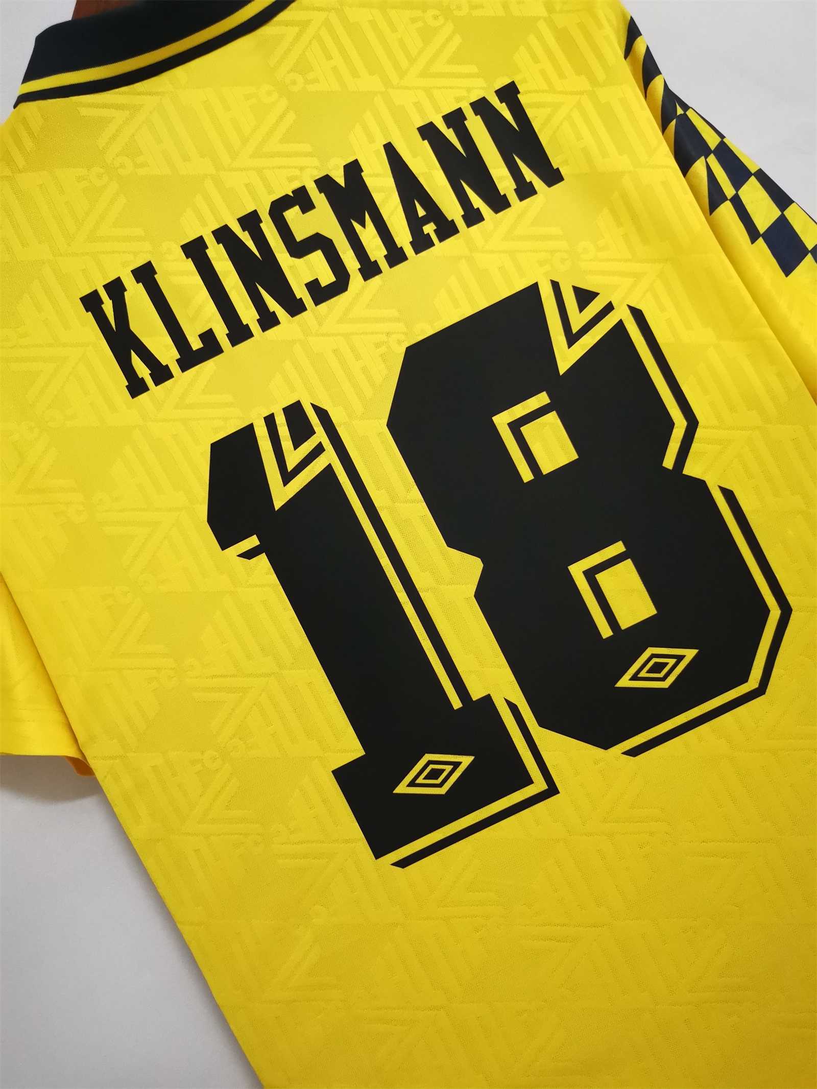 Tottenham Hotspur Retro Football Jersey Away Custom Shirt 1992/94