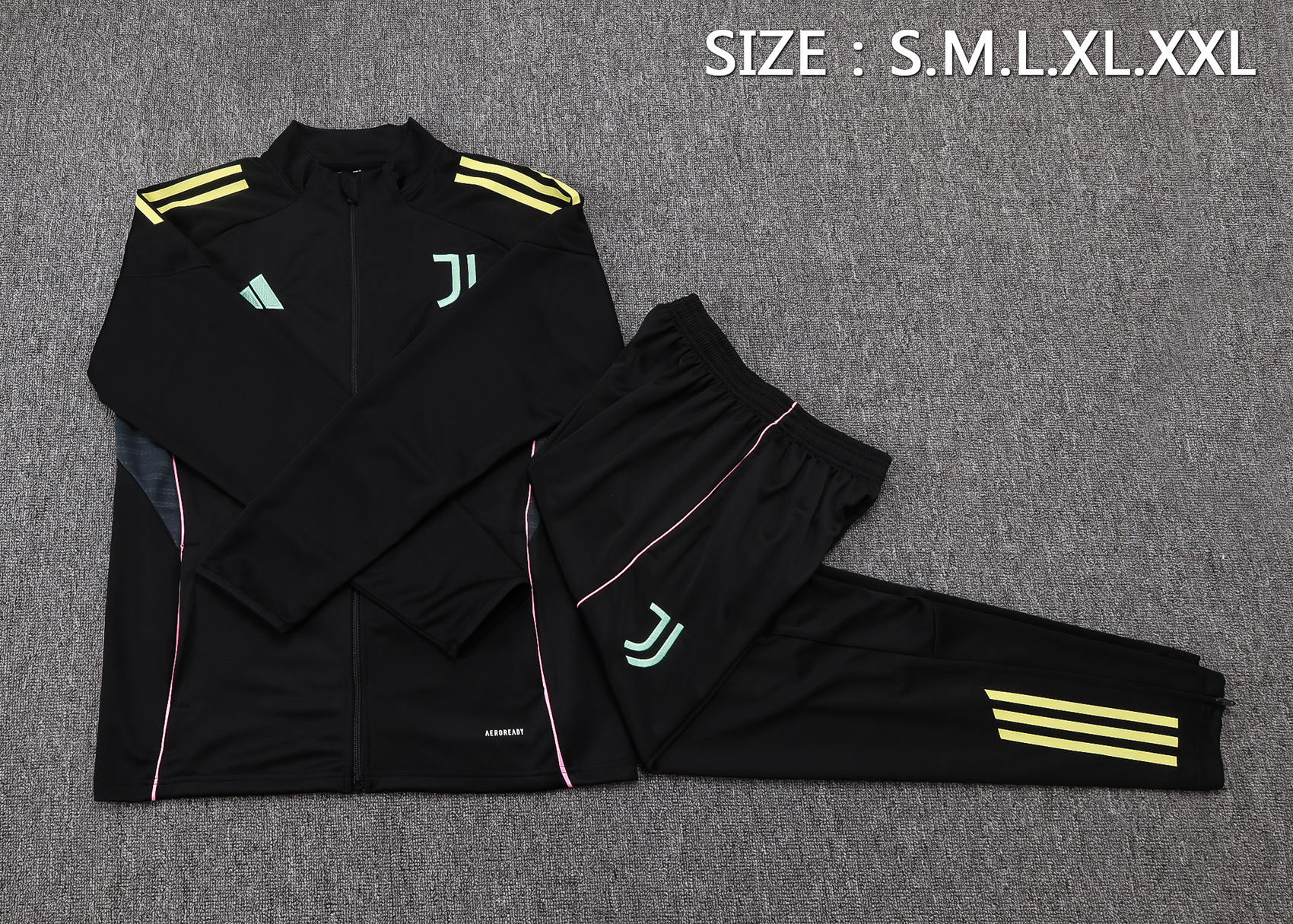 Juventus Training Kit (Jacket+Pants) Black 2025/26