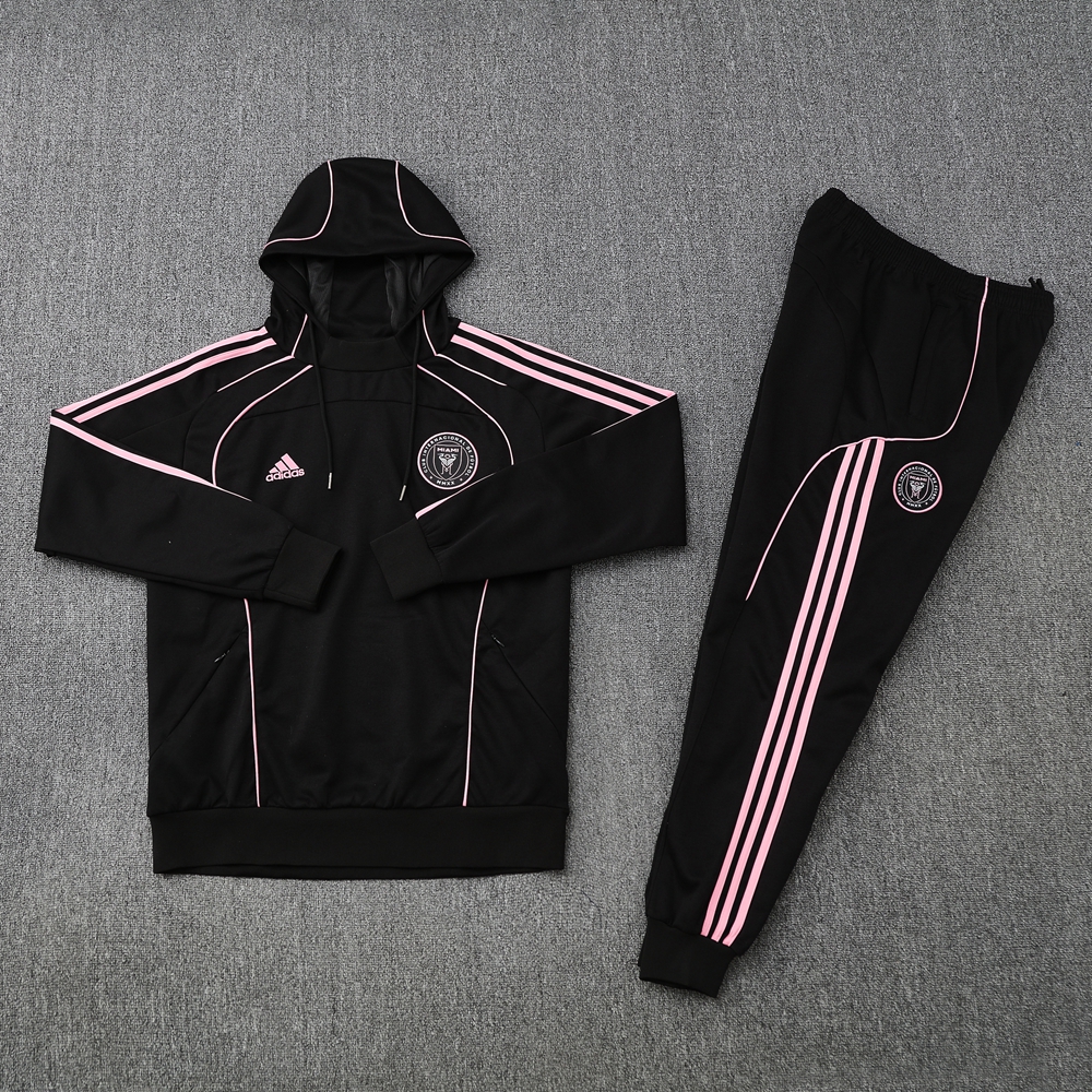 Inter Miami Hoodie Training Kit (Jacket+Pants) Black 2025