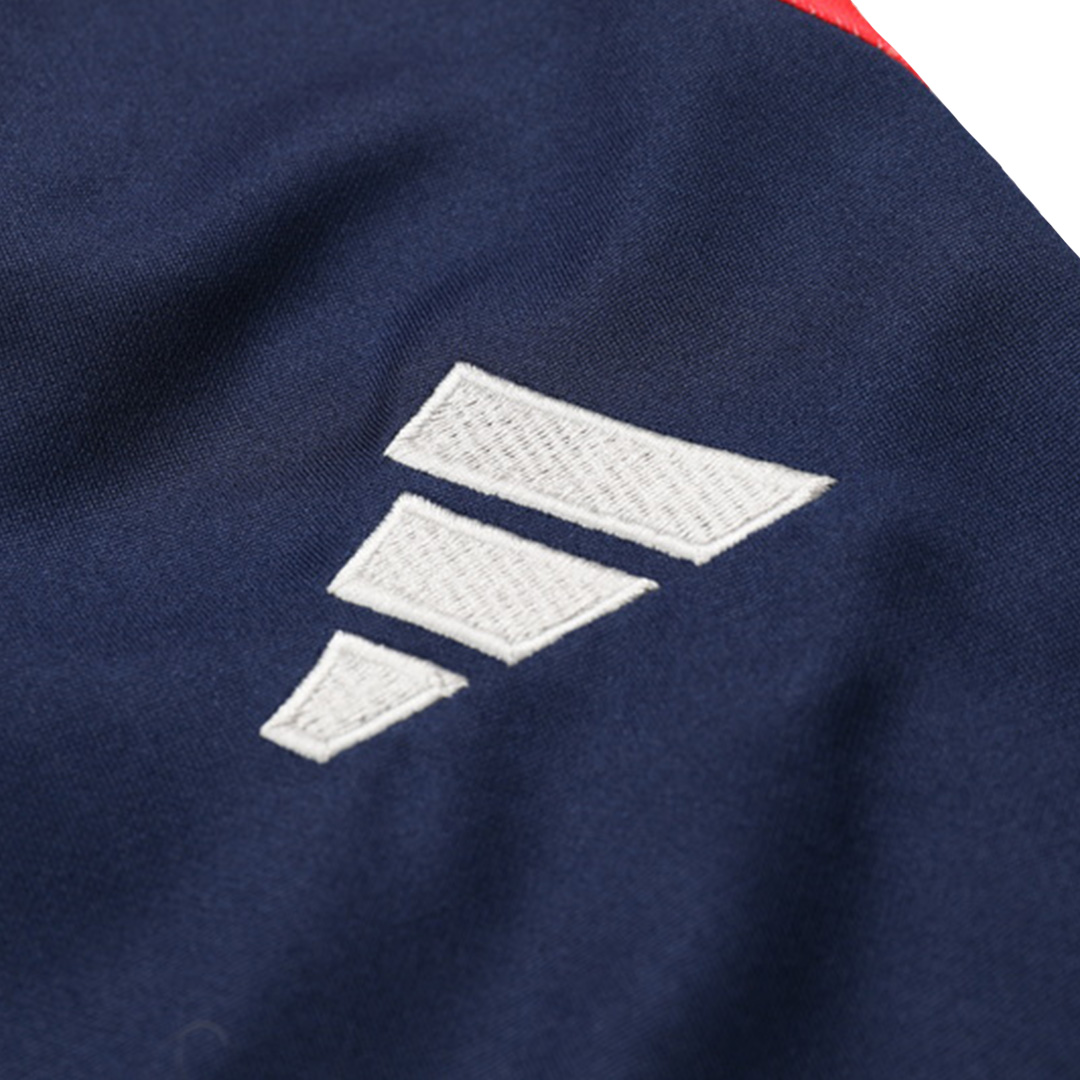 Kids Manchester United 1/2 Zipper Sweat Kit (Top+Pants) Red 2024/25