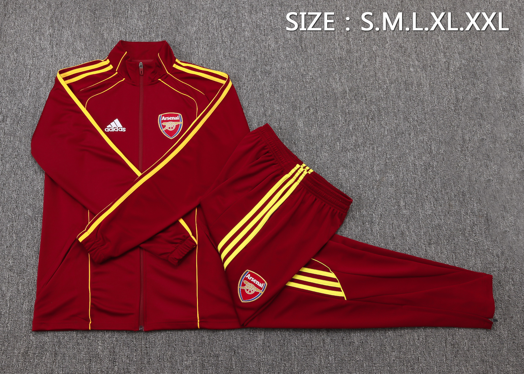 Arsenal Training Kit (Jacket+Pants) Jujube Red 2025/26