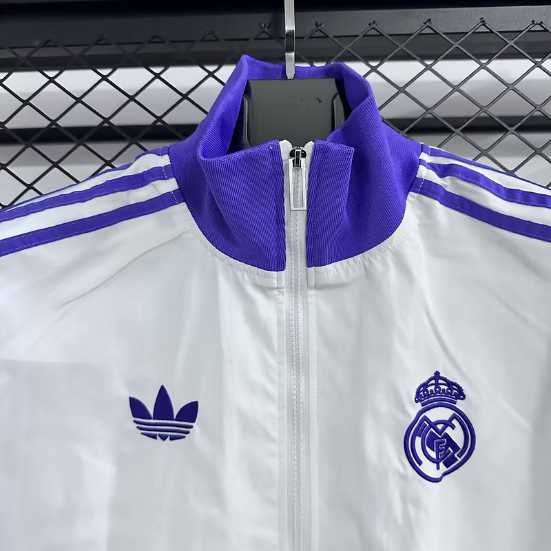 Real Madrid Windbreaker Jacket White 2025-26