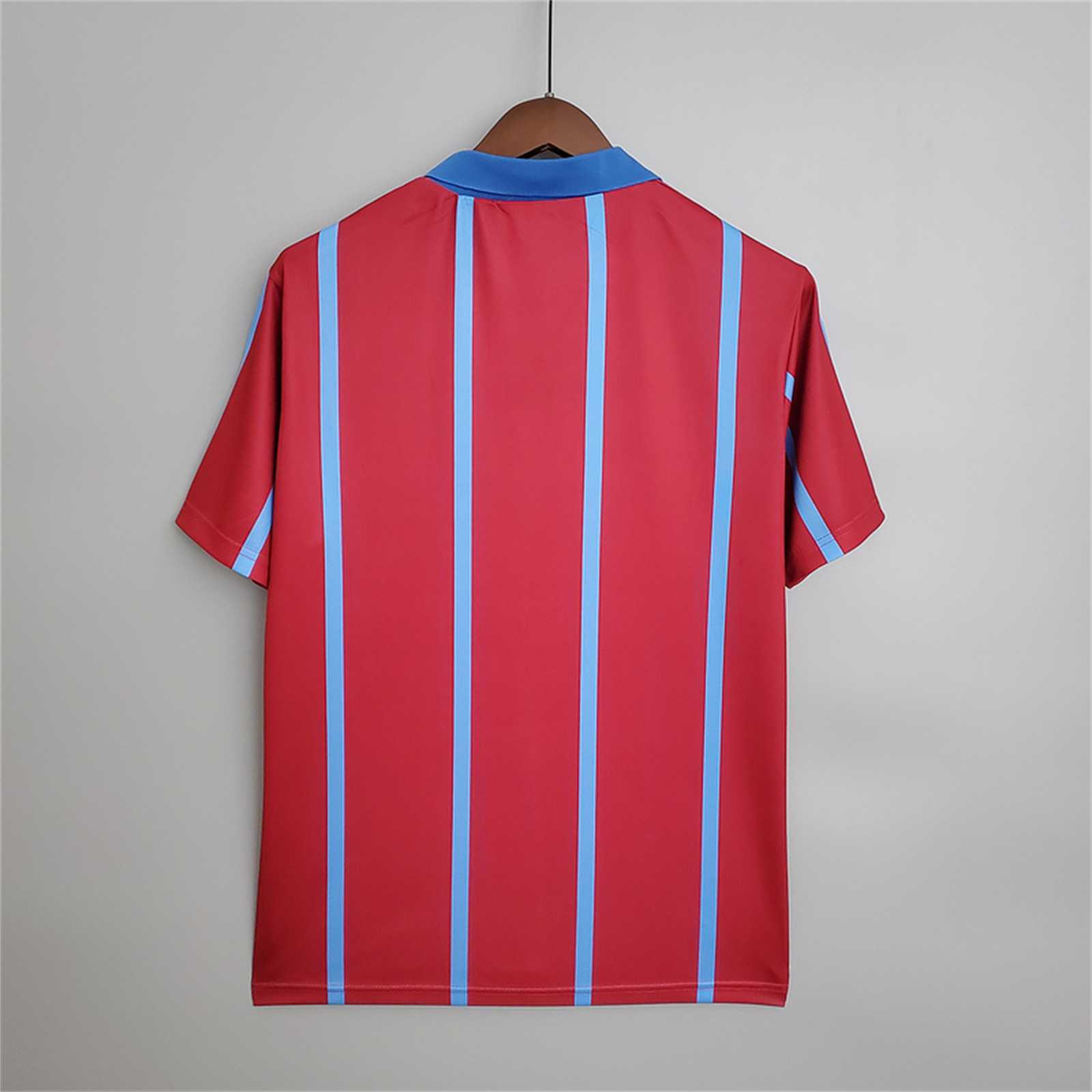 Aston Villa Retro Football Jersey Home Custom Shirt 1993-95