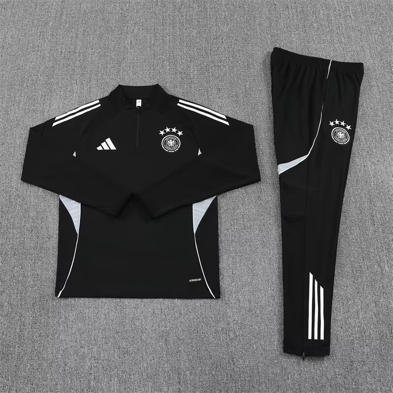 Germany Training Kit (Sweatshirt+Pants) Black 2025 - 125th Anniversary