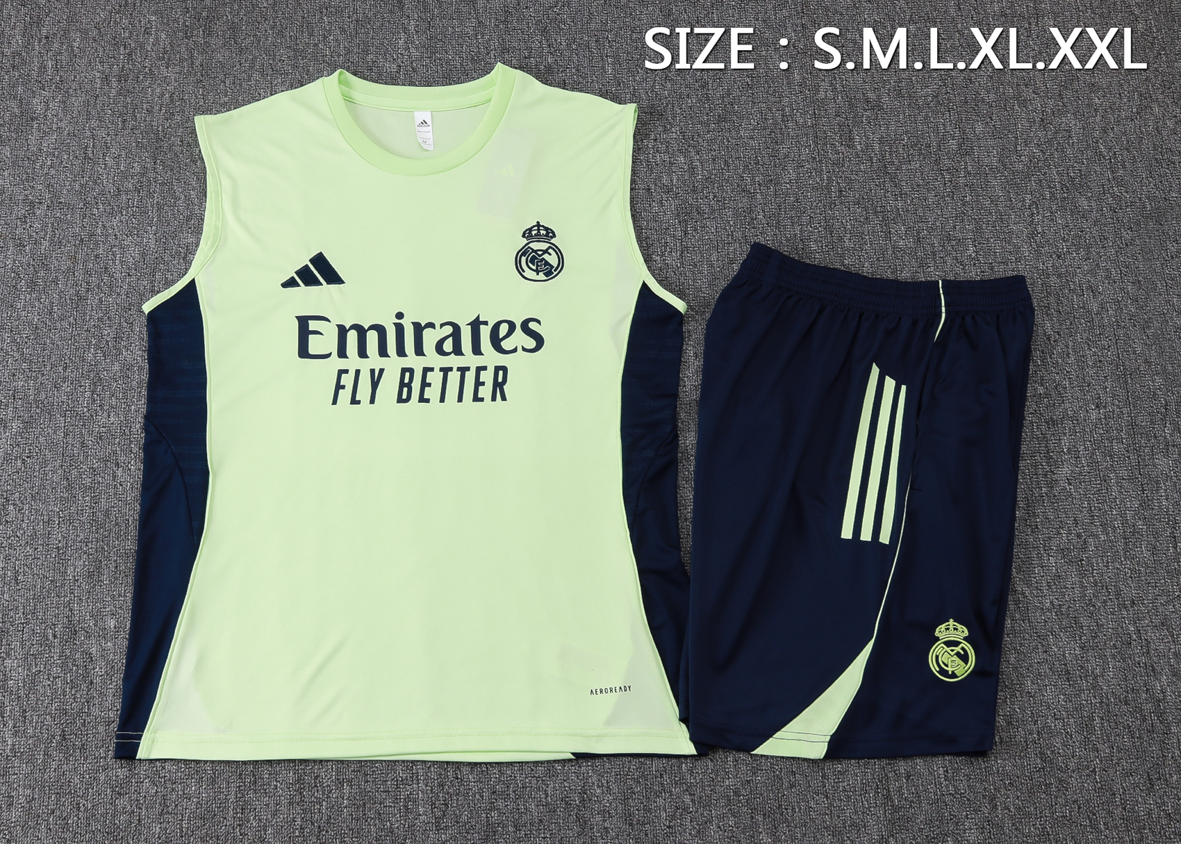 Real Madrid Sleeveless Training Kit Green 2025/26