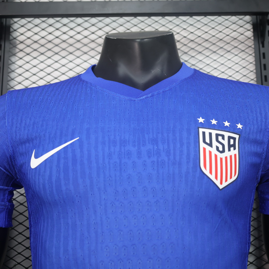 USA Authentic Soccer Jersey Away Shirt Copa America 2024
