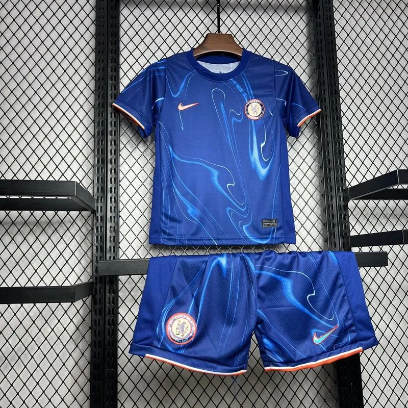 Chelsea Football Jersey Home Kids Kit Jersey+Shorts 2024/25