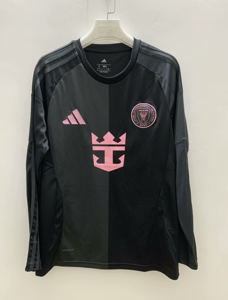 Inter Miami Soccer Jersey Away Long Sleeve Custom Shirt 2025