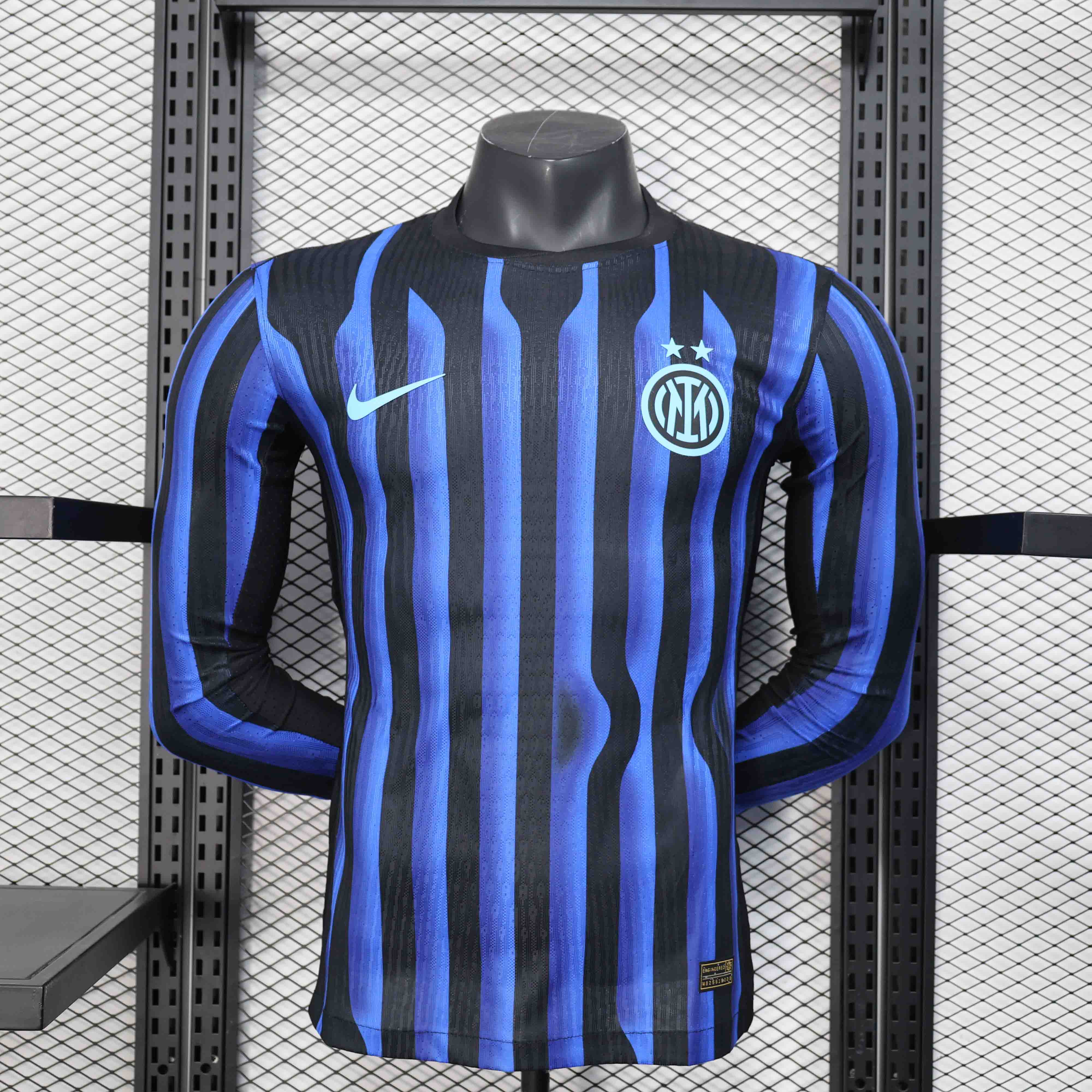 Authentic Soccer Jersey Inter Milan Home Long Sleeve Shirt 2025/26