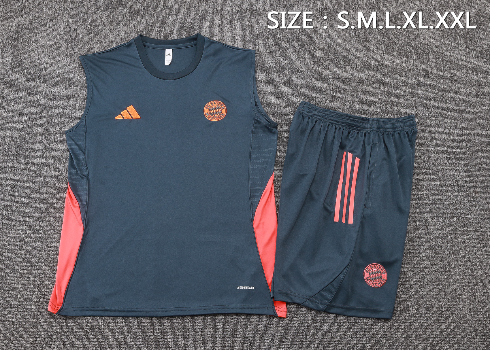 Bayern Munich Sleeveless Training Kit Gray 2025/26