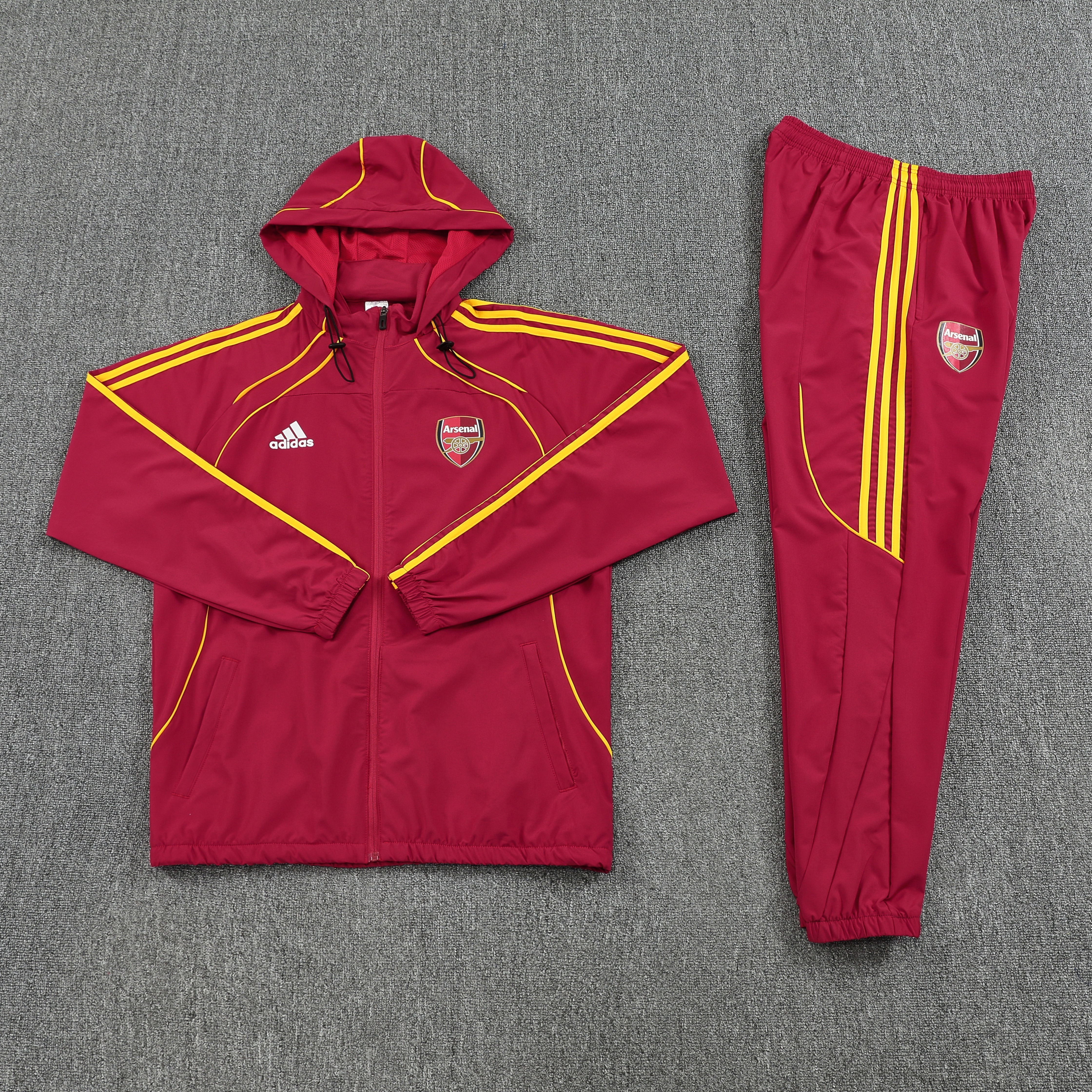 Arsenal UPB Hoodie Training Kit (Jacket+Pants) Red 2025/26