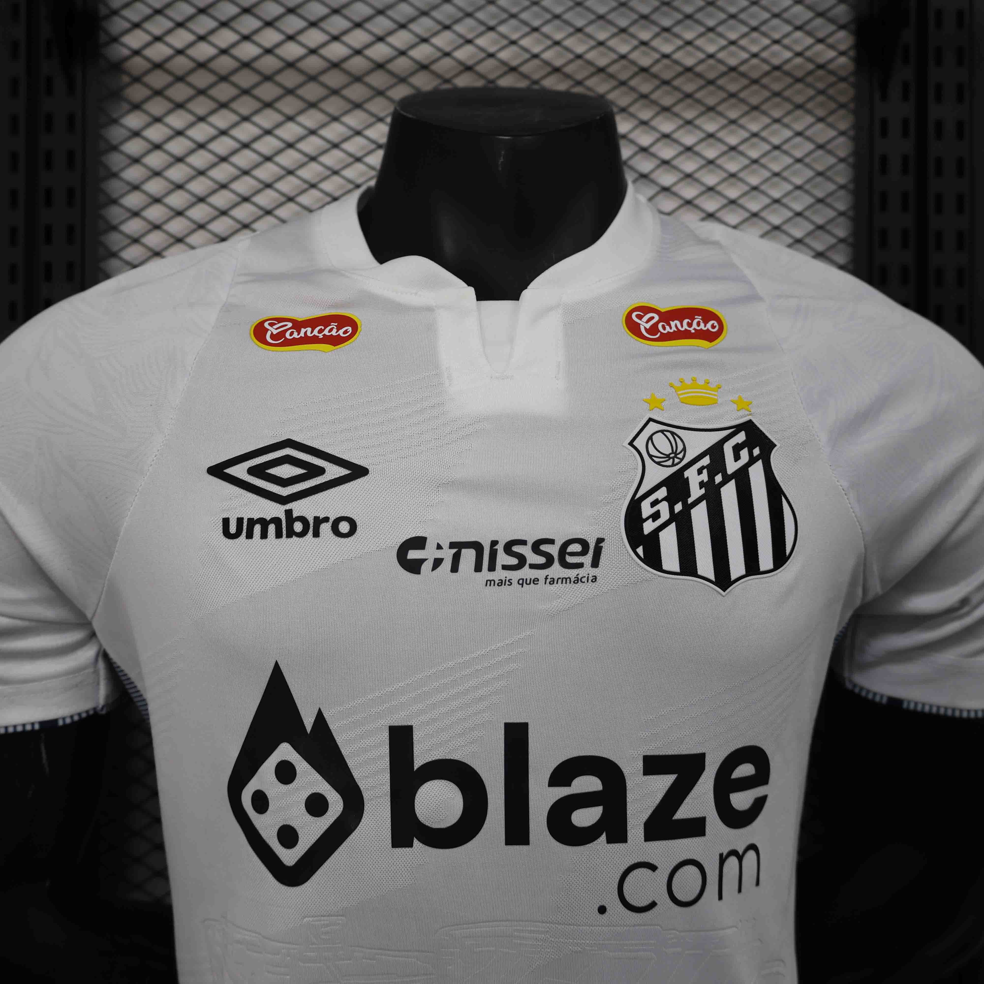 Santos FC Authentic Soccer Jersey Home Shirt All Sponsor 2024