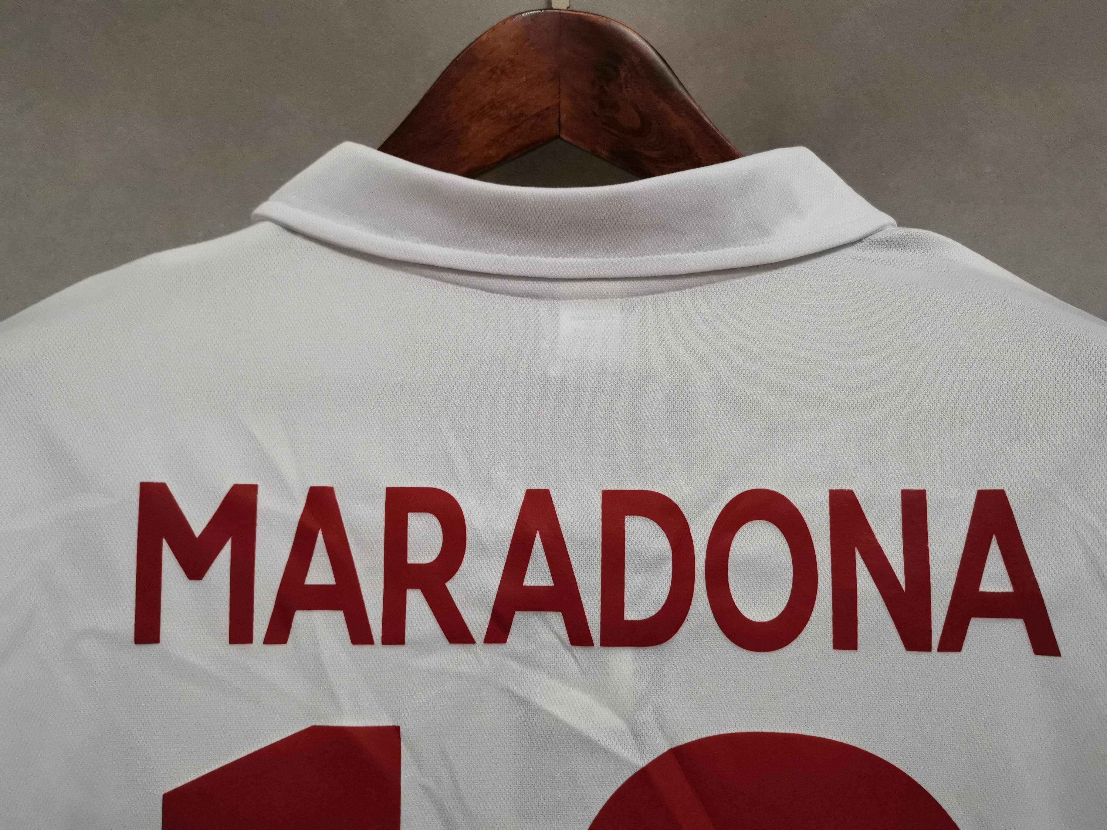 Maradona #10 Napoli Retro Soccer Jersey Away Shirt 1987-88