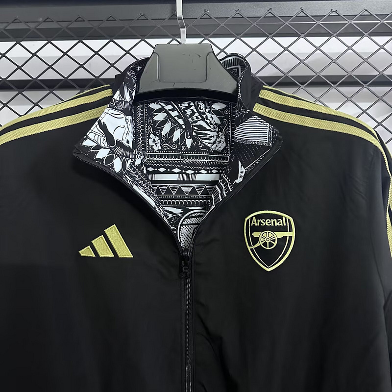 Arsenal Reversible Double-Sides Windbreaker Jacket 2025-26